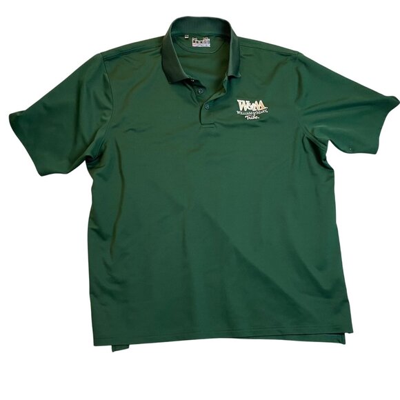 Under Armour Men's Polo Shirt XL Loose Fit Green HeatGear with Logo - Picture 1 of 8